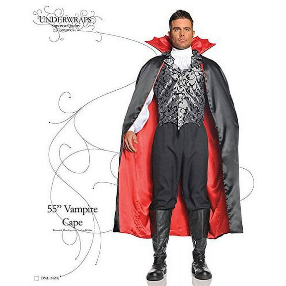 Underwraps Costumes Men's Vampire Cape - 55"