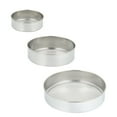 thumbnail image 3 of HAKIDZEL 3Pcs Stainless Steel Baking Round Sifter Fine Mesh Flour Sieve for Household Kitchen Tools 18.5X7.3X1.8in, 3 of 8