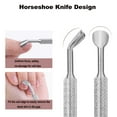 thumbnail image 4 of 2-Ways Stainless Steel Cuticle Pcomher Dead Skin Remover for Pedicure Manicure, Nail Care Cleaner Tool, 4 of 6