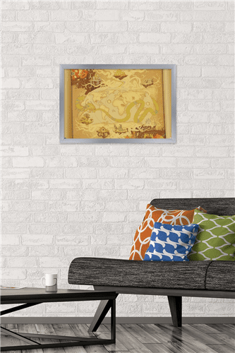 Marvel: Hero Lands - Realms Wall Poster, 14.725" x 22.375" Framed