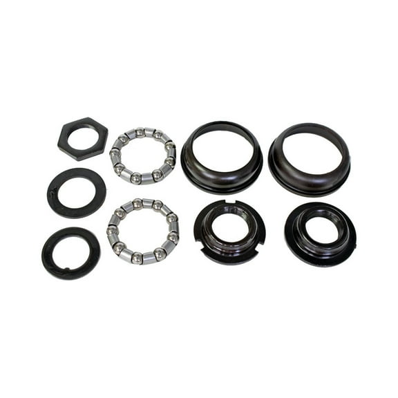 Sunlite One-Piece Crank Bearings 24 TPI Press Fit Bottom Bracket Cup Set Black