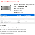 thumbnail image 2 of Radiator - Plastic Tank - Compatible with 2003 - 2008 Pontiac Vibe 2004 2005 2006 2007, 2 of 2