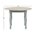thumbnail image 5 of Steve Silver Darcy Green and Natural Finish Round DiningTable, 5 of 10