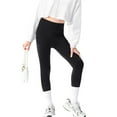 thumbnail image 3 of Little Girls Sports Leggings Solid Color Casual Leggings, 3 of 8