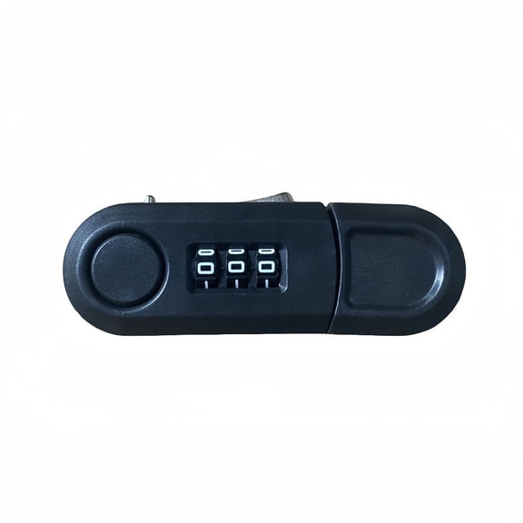 Password Lock Drawer Lock Cabinet Door Double Refrigerator Lock Cabinet Lock Black Smile Home