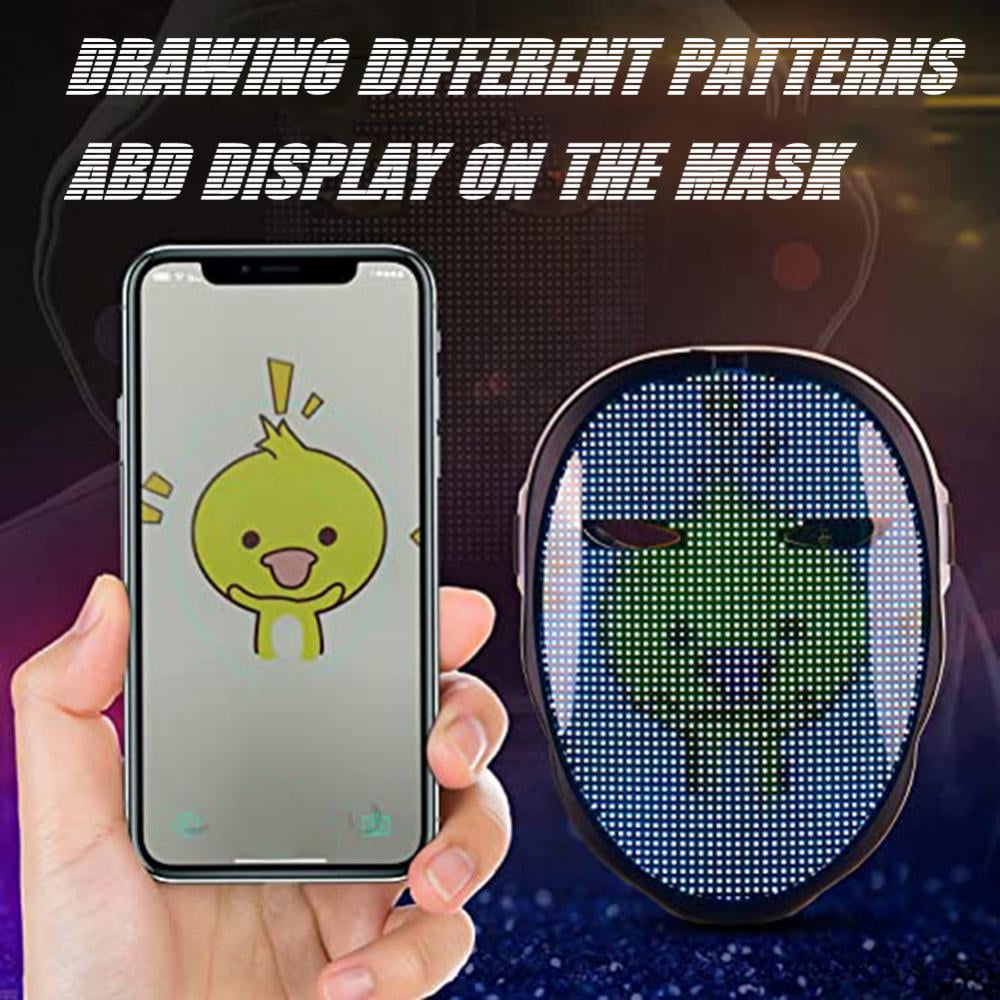 Face Transforming LED Mask - Electronic Changing Facial Cover