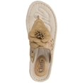 thumbnail image 3 of Cliffs by White Mountain Womens Cynthia Faux Leather Thong Wedge Sandals, 3 of 3
