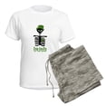 thumbnail image 5 of CafePress - Irish To The Bone Women's Light Pajamas - Women's Short Sleeve Print T-Shirt and Pants Light Cotton Pajama Set, 5 of 7