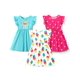 thumbnail image 1 of Vestidos para Niñas Paquete de 3 PATPAT con Mangas con Volantes Verano 7-8 Años, 1 of 9