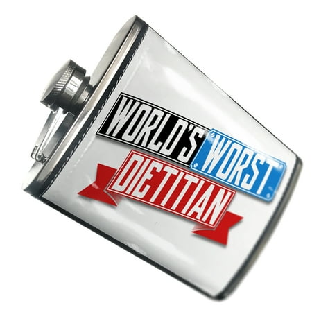 

NEONBLOND Flask Funny Worlds worst Dietitian