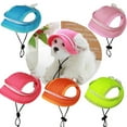 thumbnail image 6 of Pet Dog Cat Hat Cute Bow Sunshade Cap Breathable Summer Uv Protection Sunhat With Adjustable Buckle Pets Supplies, 6 of 9