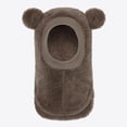 thumbnail image 6 of Wxirdrow Baby Newborn Hats /Winter Baby Warmth Adding CuteEared Hooded Windproof Hat Scarf Cap Coffee,6-36 Months, 6 of 9
