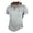 Gray, variant on Men's Short Sleeve Hoodies Lightweight Quarter Button Drawstring Color Block Hooded T-Shirts Sports Casual Shirts with Pocket