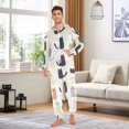 thumbnail image 6 of FORMRS Onesies Pajama for Adults Unisex Hoodie Winter Jumpsuit One Piece Sleepwear, Sizes S-2XL, Cute Cartoon Cats, 6 of 7