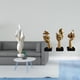 thumbnail image 2 of Escultura de plumas, figura decorativa, estatua de pensador, arte abstracto, adorno de resina, elegante y moderno, decoración de escritorio, adecuada, 2 of 8