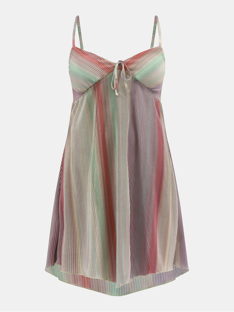 ladies hanky hem dress No Boundaries Women's Hanky Hem Dress with Molded Bra Cups and Spaghetti  Tie
