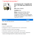 thumbnail image 2 of A/C Compressor Kit - Compatible with 2010 - 2012 GMC Sierra 2500 HD 6.0L V8 2011, 2 of 2