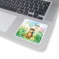 thumbnail image 3 of Abyssinian Hello Spring Time Flower Floral Nature Vinyl Sticker Cat Lover Kitten Owner Gifts Waterproof Decal Art Decor - 02031, 3 of 5