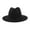 Black, variant on ZHENHONG Tea Party Hats for Women and Men Two Tone Red Bottom Wide Wool Fedora Hat Panama Hat Casual Jazz Hats Fascinators Hats