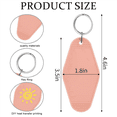 thumbnail image 3 of 80 PCS Hotel Keychain Blank with Key Rings, 20 Colors Plastic Rhombus Motel Keychain, Sublimation Keychain Blanks, 3 of 5