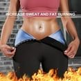 thumbnail image 2 of CARCOS Sauna Sweat Shapewear Pants High Waisted Corset Leggings for Women Thermo Workout Suit Weight Loss Leggings Blue,Medium, 2 of 7