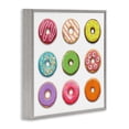 thumbnail image 3 of Stupell Industries Colorful Mixed Donuts Food & Beverage Painting Gray Framed Art Print Wall Art, 17 x 17, 3 of 8