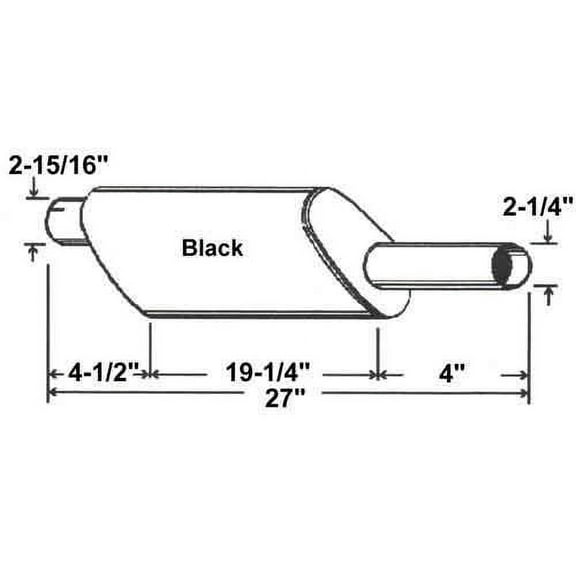 Muffler fits John Deere 3020 4000 4020 4230 AR41172 DR-25