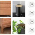 thumbnail image 3 of 4pcs Self Adhesive Mini Casters, Small Silent 360 Swivel Casters, Rotation Pulleys For Trash Cans And Storage Bins, 3 of 5
