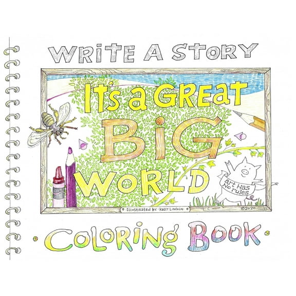 Write a Story: It's a Great Big World Coloring Book, (Paperback)