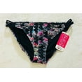 thumbnail image 2 of Hula Honey BLACK MULTI Printed Strappy Hipster Bikini Swim Bottom, US X-Large, 2 of 4