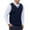 Navy, variant on ameIAEA Men's Winter Sweater Vest V-Neck Sleeveless Knitted Pullover Color Block Waistcoat