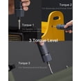 thumbnail image 3 of Destornillador eléctrico, juego de destornilladores inalámbricos de 3,6 V, diseño todo en uno, cable de carga USB-C, manual y eléctrico, luz LED sin sombras, 3 pares, 3 of 5