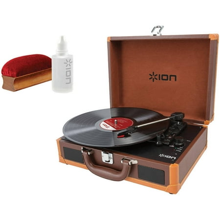 ION IT45DX Vinyl Motion Deluxe Portable Turntable and ICT07 Restoration Kit