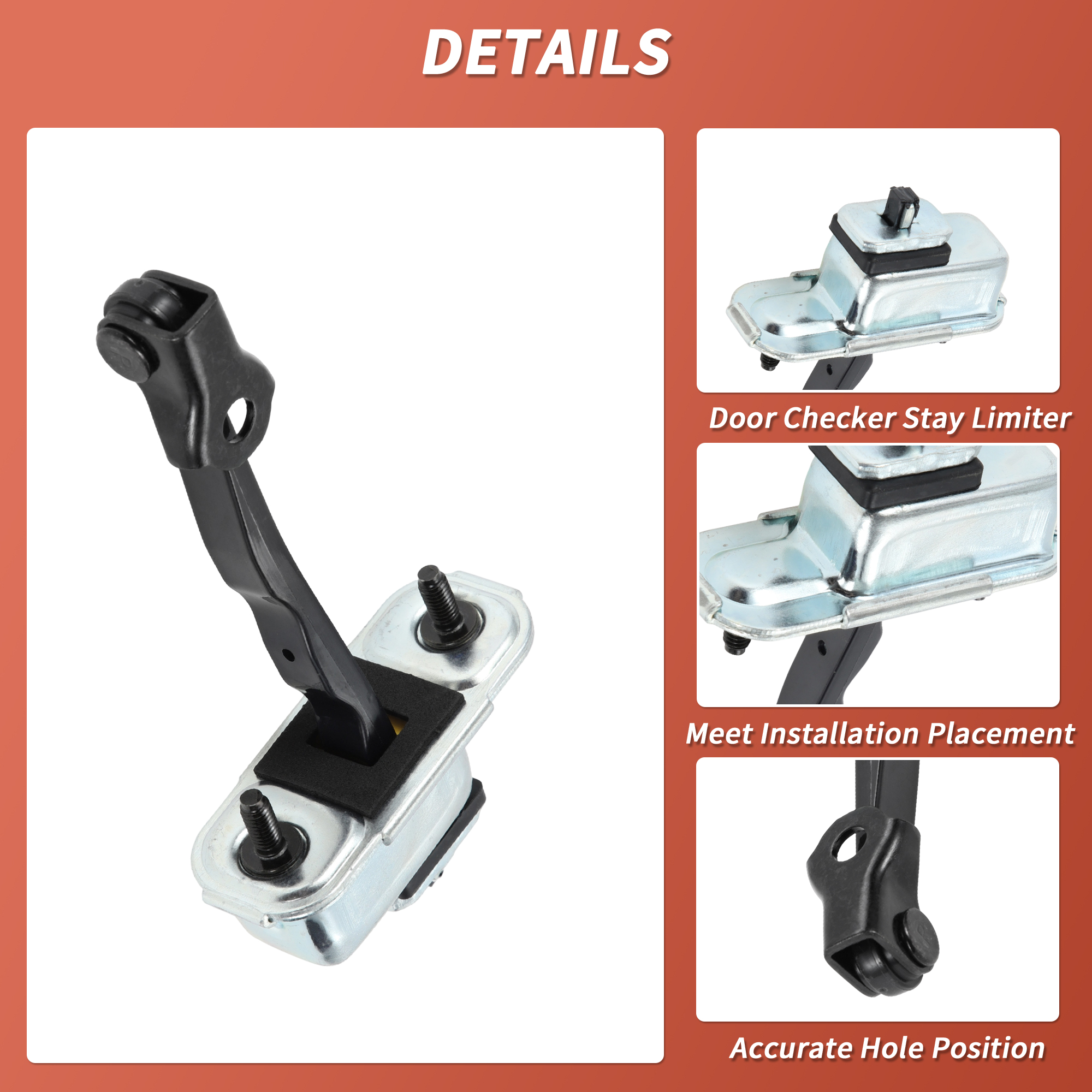 Unique Bargains Front Left Door Check Strap for Hyundai Elantra 2016-2020 - 1 Pcs