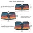 thumbnail image 5 of Yayeee Car Windshield Sun Shade Universal Fit Front Visor Protector, Astronaut at Dawn, 5 of 8