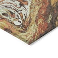 thumbnail image 4 of HomeRoots 602634 10 x 14 ft. Khaki, Brown & Blue Abstract Washable Indoor & Outdoor Rectangle Area Rug, 4 of 5
