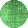 thumbnail image 1 of Ahgly Company Indoor Round Persian Emerald Green Bohemian Area Rugs, 4' Round, 1 of 4