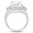 thumbnail image 2 of 9.77 Carat Genuine Crystal Quartz & White Topaz .925 Sterling Silver Ring QJ Model, 2 of 3