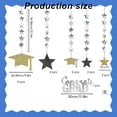 thumbnail image 2 of Graduation Decorations 2026, Congrats Grad College Graduation Decoration CapforProm Decoration Class 2026 Ceiling Decor High School Kindergarten, Black Gold Graduation Garland Set, 2 of 8