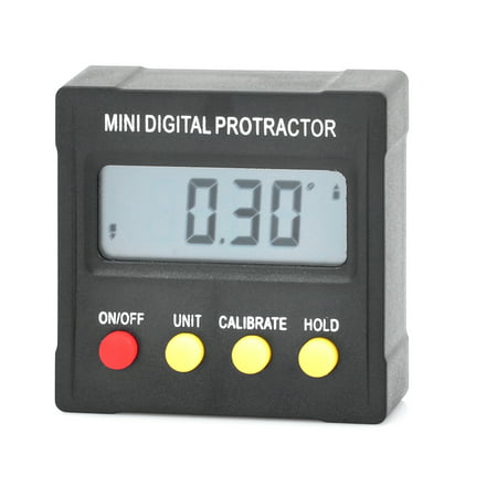 Mini digital protractor inclinometer clinometer angle finder Upright Magnet 360°