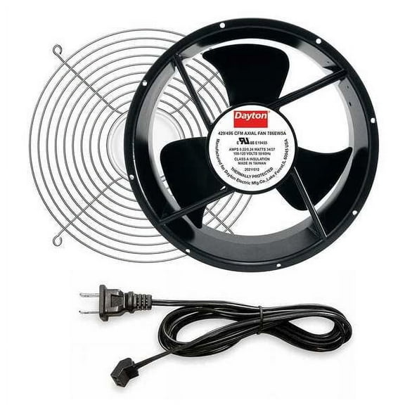 Dayton Axial Fan Kit,3 1/2 in D 786EW5