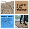 thumbnail image 4 of GORILLA GRIP Ultra Absorbent Grippy Doormat for Muddy Dog Paws, 36x24 Machine Washable Soakstopper Rugs Cleaner Floors, Bed Mat for Dirty Dogs, Indoor Entrance Door Rug Pet Bed Mats Beige, 4 of 10