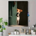 thumbnail image 4 of Curious Jack Russell Terrier Peeking Canvas Print Wall Art for Living Room Bedroom Office Hallway Entryway Pet Lover Home Decor Gift, 4 of 8