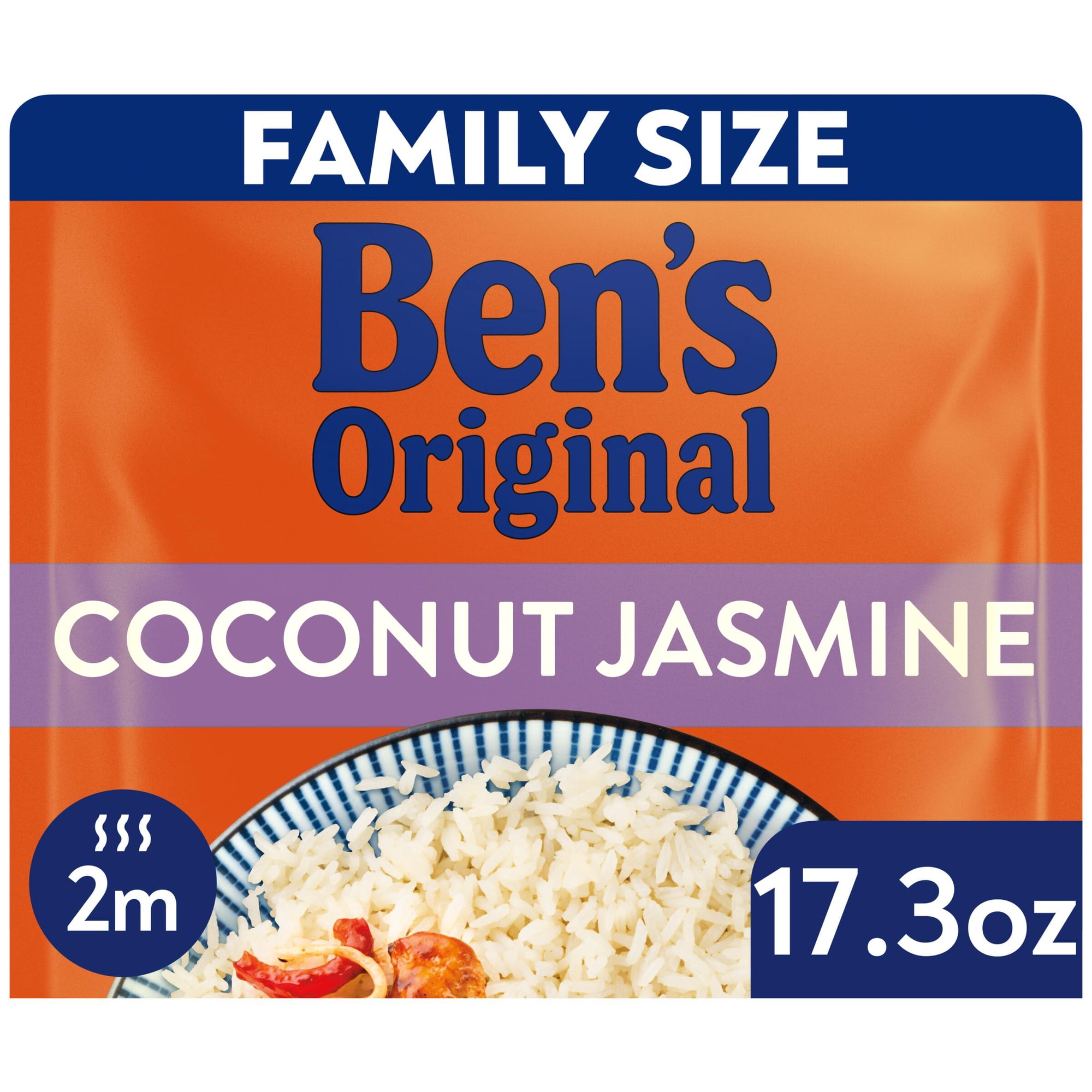 Ben's Original Ready Rice Coconut Jasmine Family Size 17.3 Ounces