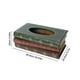 thumbnail image 4 of Caja de pañuelos de libro decorativa de madera clásica, contenedor de pañuelos creativo, decoración del hogar Wdftyju Libre de BPA, 4 of 4
