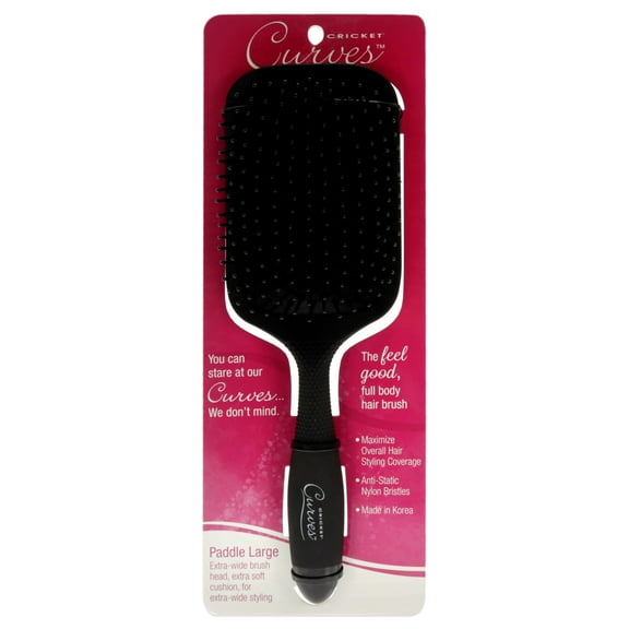 Cricket Curves Paddle - Large 1 Pc detangle detangle Hair Brush