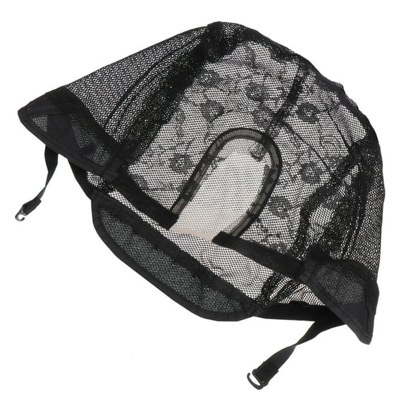 Masteelf U Shape Lace Wig Caps For Making Wigs And Hair Weaving Stretch Adjustable Wig For Making Wig (Black)