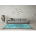 thumbnail image 3 of Ahgly Company Indoor Rectangle Persian Light Blue Traditional Area Rugs, 2' x 3', 3 of 4
