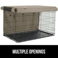 thumbnail image 5 of GORILLA GRIP Dog Crate Cover, Fits 48" Indoor Kennel Cage, Breathable Mesh Windows, Taupe, 5 of 10