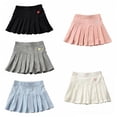 thumbnail image 4 of Girls Kids Plaid Skirt Pleated Mini Skater Uniform Skirt Toddler Tennis Skort Skirts 2-6 Years Old, 4 of 5
